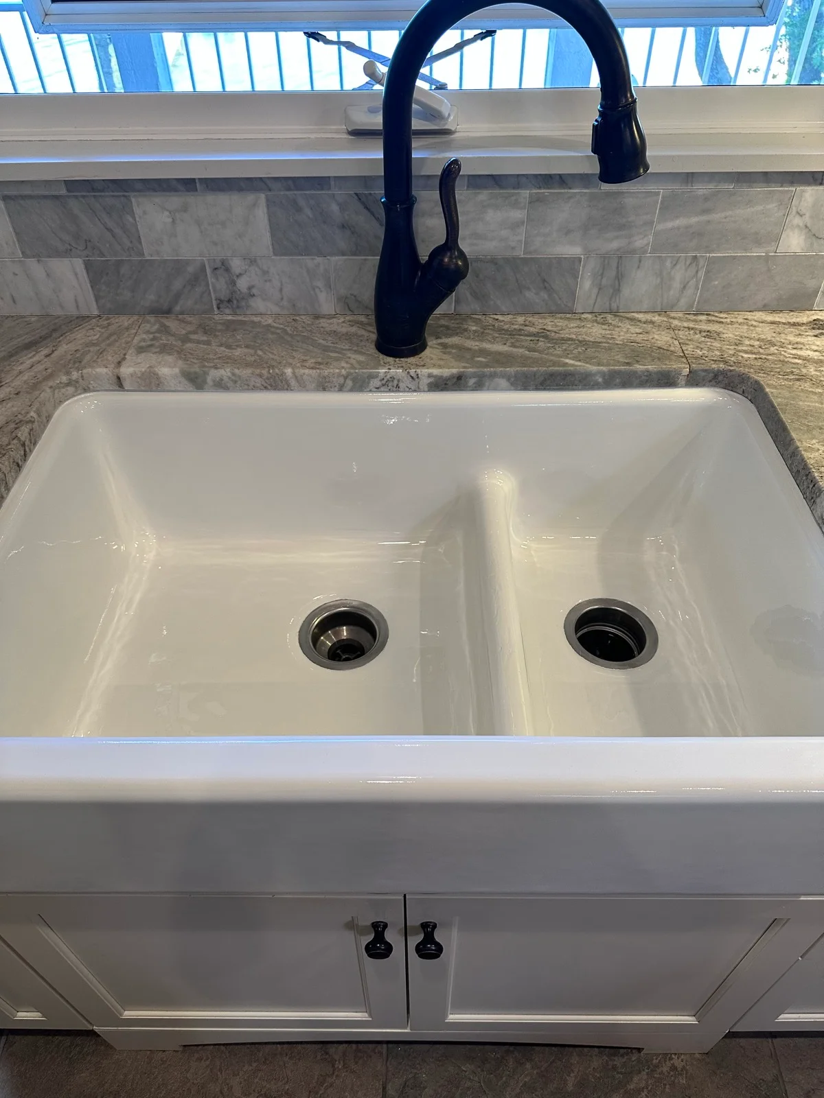 Refinished kitchen sink